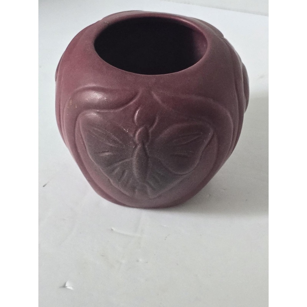 Antique Van Briggle Butterfly Vase: Mulberry Glaze, Shape 684 (1908-1911) - Picture 2 of 8